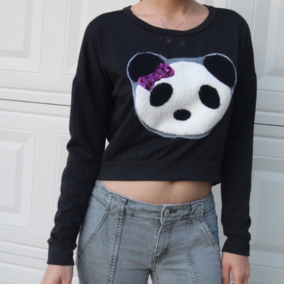Longsleeve panda top - Picture 1 of 5